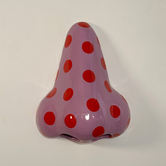 Nose Sculpture in Grape Cherry