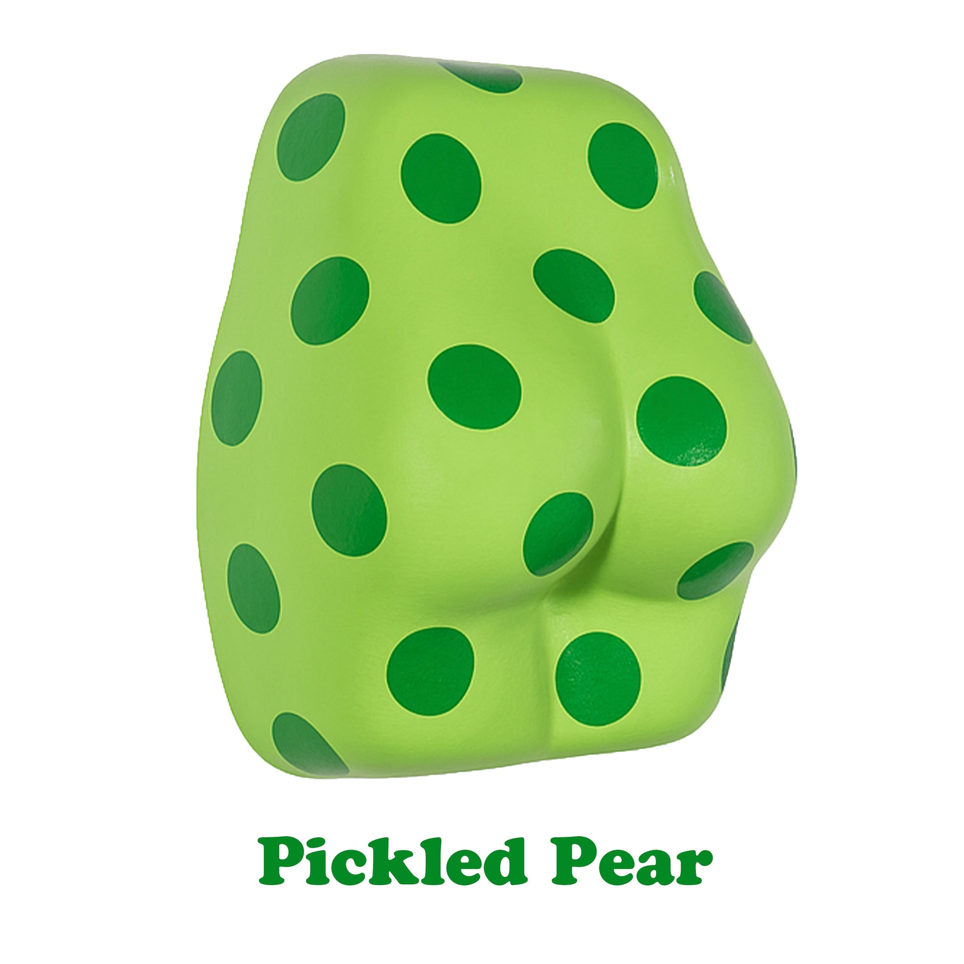 green polka dotted butt wall hanging